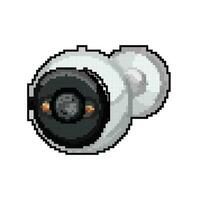 bewaker veiligheid camera cctv spel pixel kunst vector illustratie