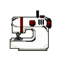 kleermaker naaien machine spel pixel kunst vector illustratie