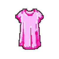 nachtjapon slaapshirt meisje spel pixel kunst vector illustratie