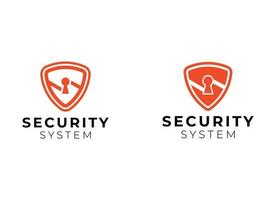 beveiligingslogotechnologie voor uw bedrijf, schildlogo voor beveiligingsgegevens vector
