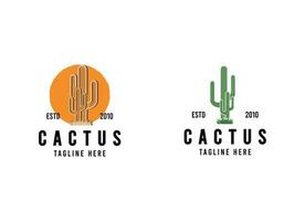 cactus illustratie wild west ontwerp woestijn wijnoogst vector