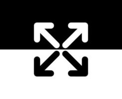 gebroken wit merk logo symbool zwart en wit kleren ontwerp icoon abstract vector illustratie