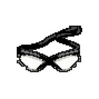 bouw veiligheid bril spel pixel kunst vector illustratie