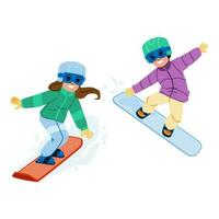 snowboarden kind vector