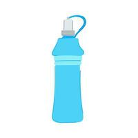 plastic sport drinken fles tekenfilm vector illustratie