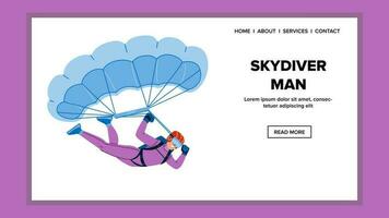 skydiver Mens vector