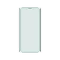 cel telefoon glas scherm tekenfilm vector illustratie