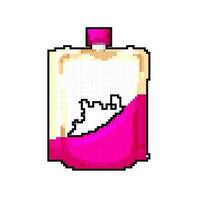 zuivel yoghurt pakket spel pixel kunst vector illustratie