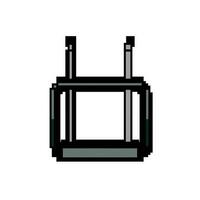 oud TV antenne spel pixel kunst vector illustratie