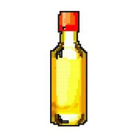 appel azijn fles spel pixel kunst vector illustratie