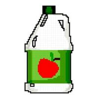 natuurlijk azijn fles spel pixel kunst vector illustratie