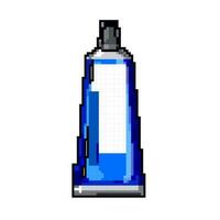 borstel tandpasta spel pixel kunst vector illustratie