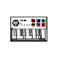 uitrusting synthesizer audio spel pixel kunst vector illustratie