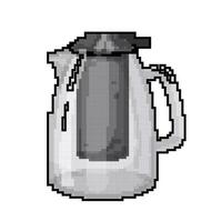 water theepot thee waterkoker spel pixel kunst vector illustratie