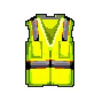 kleding veilig hesje spel pixel kunst vector illustratie