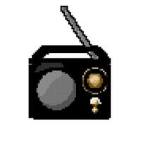 communicatie radio muziek- spel pixel kunst vector illustratie