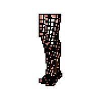 stijl panty vrouw spel pixel kunst vector illustratie