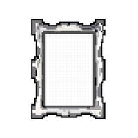 wijnoogst foto kader spel pixel kunst vector illustratie