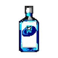 hygiëne mondwater spel pixel kunst vector illustratie
