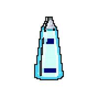 fles toilet schoonmaakster spel pixel kunst vector illustratie