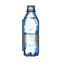 gezond mineraal water fles spel pixel kunst vector illustratie