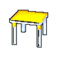 ruimte kind tafel spel pixel kunst vector illustratie