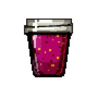 gelei jam fruit voedsel spel pixel kunst vector illustratie