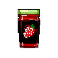 glas jam fruit voedsel spel pixel kunst vector illustratie