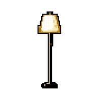 voorwerp verdieping lamp spel pixel kunst vector illustratie