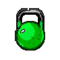 gewicht geschiktheid kettlebell spel pixel kunst vector illustratie