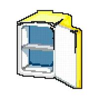 leeg koelkast koelkast spel pixel kunst vector illustratie