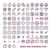 basis gebruikersinterface icoon vector