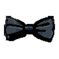 zwart boog stropdas spel pixel kunst vector illustratie