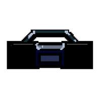 plakband boombox audio spel pixel kunst vector illustratie