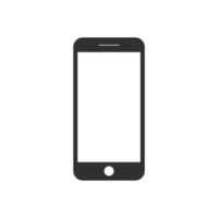 vlak modern smartphone icoon geïsoleerd vector illustratie