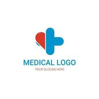 medisch concept logo vector ontwerp.