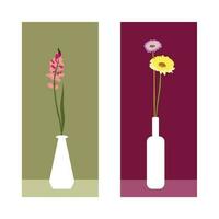 minimalistische bloemen esthetisch vector