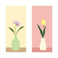 minimalistische decoratief bloemen vector