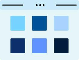 kleur icoon voor bedrijf computer ontwerper vector