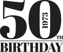 gelukkig 50e verjaardag - fantastisch vijftig vector