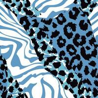 luipaard en zebra dier afdrukken patroon ontwerp. patroon naadloos voor textiel industrie. vector