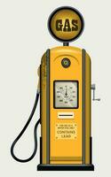 realistisch vector geel retro gas- station-01