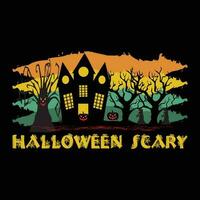 Halloween eng t-shirtontwerp vector