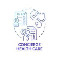 conciërge gezondheidszorg concept pictogram vector