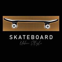 skateboard stedelijk stijl t-shirt ontwerp vector