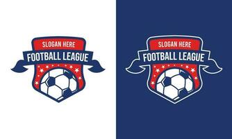 Amerikaans voetbal liga logo vector