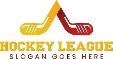 hockey liga logo ontwerp vector