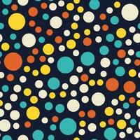 polka dot naadloos patroon. leuke confetti. abstract gearrangeerde handgetekende cirkels. minimalistische scandinavische stijl in pastelkleuren. ideaal voor het bedrukken van babykleding, textiel, stoffen, inpakpapier vector