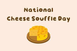 kaas soufflé dag. nationaal kaas soufflé dag Aan mei 18. vector