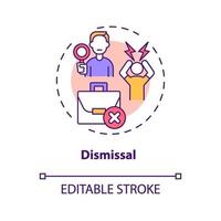 ontslag concept pictogram vector